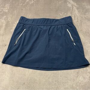 Kyodan Dark navy Blue Mini Skort with Zipper Details women’s size small